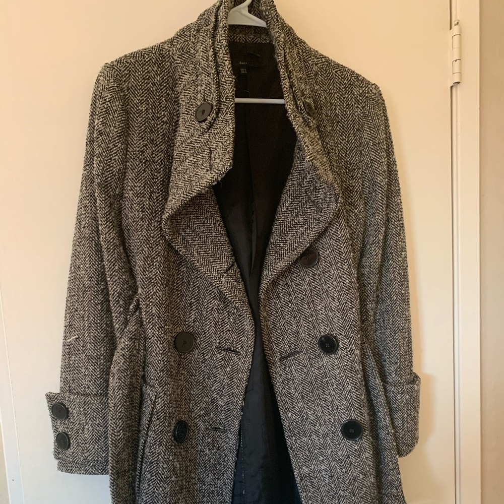 Zara brand vintage style winter coat.